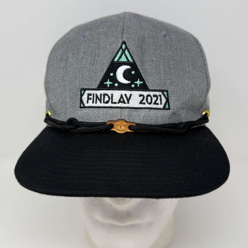 Findlay Hats January 2021 Hat of the Month Grey Black Snapback Celestial Moon